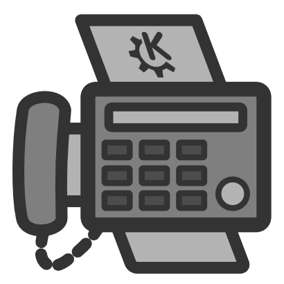 Download free grey phone fingerboard fax icon